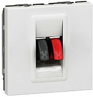 Розетка аудио Legrand Mosaic для кабель-канала Metra 1-м. 2 мод. белый картинка